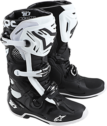 ALPINESTARS Tech 10 Boots - Black/White - US 9 / EU 43 2010020-12-9