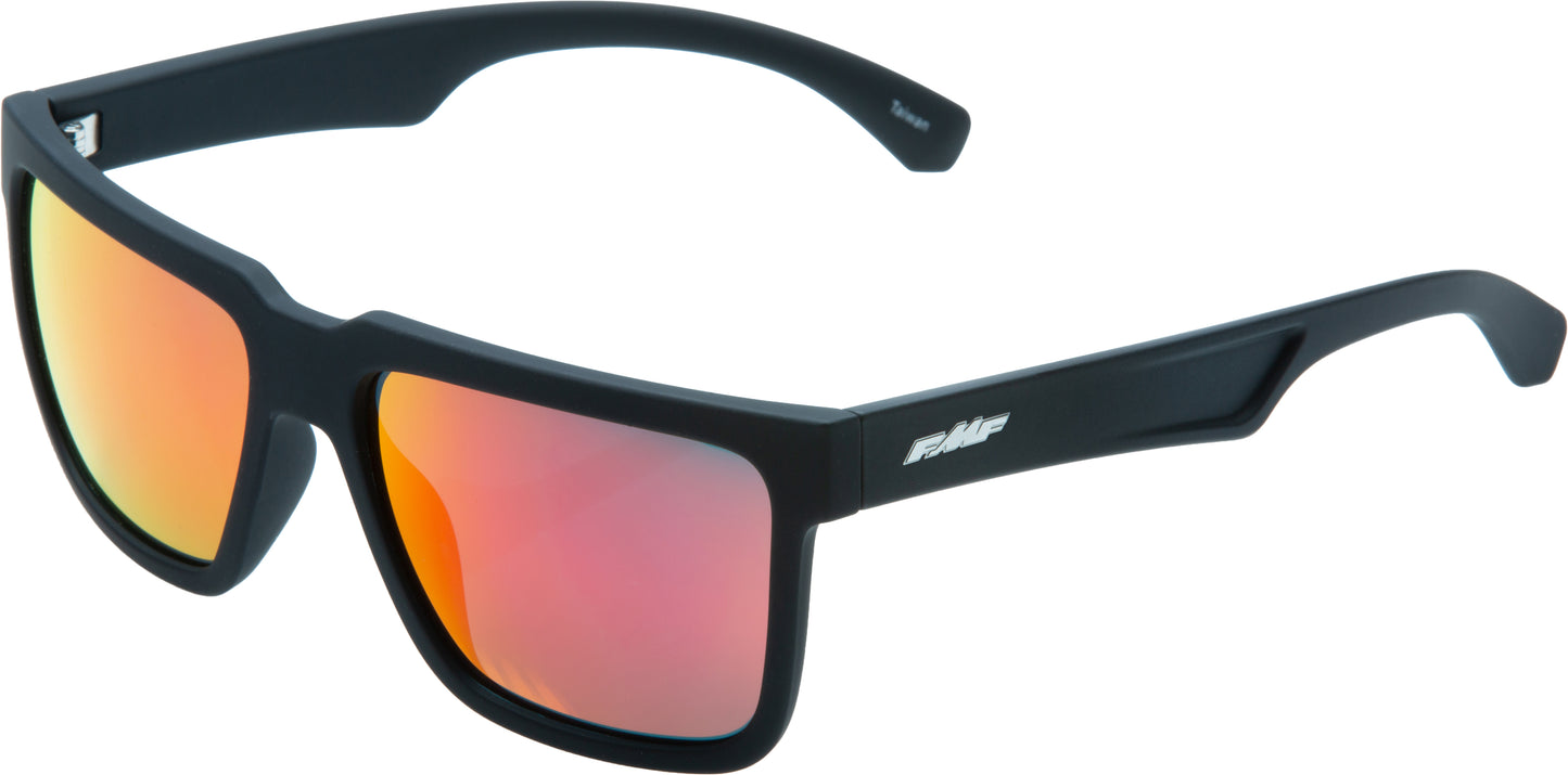 The Don Sunglass Mt Blk / Red Mirror