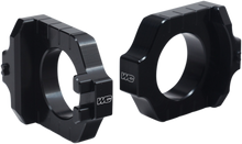 WORKS CONNECTION Elite Axle Block - Black - Kawasaki/Suzuki 17-245