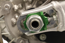 WORKS CONNECTION Elite Axle Block - Green - Kawasaki/Suzuki 17-248