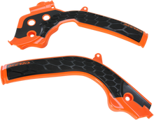 ACERBIS X-Grip Frame Guards - '16 OEM Orange/Black - Husqvarna | KTM 2449535225