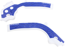 ACERBIS X-Grip Frame Guards - White/Blue - Husqvarna | KTM 2449531029