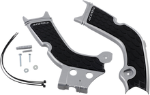 ACERBIS X-Grip Frame Guards - Silver/Black - Honda 2736331015
