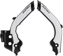 ACERBIS X-Grip Frame Guards - Black/White - Gas Gas | Husqvarna 2733451007