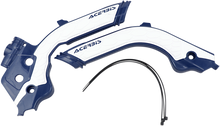 ACERBIS X-Grip Frame Guards - Blue/White - Gas Gas | Husqvarna 2733451006