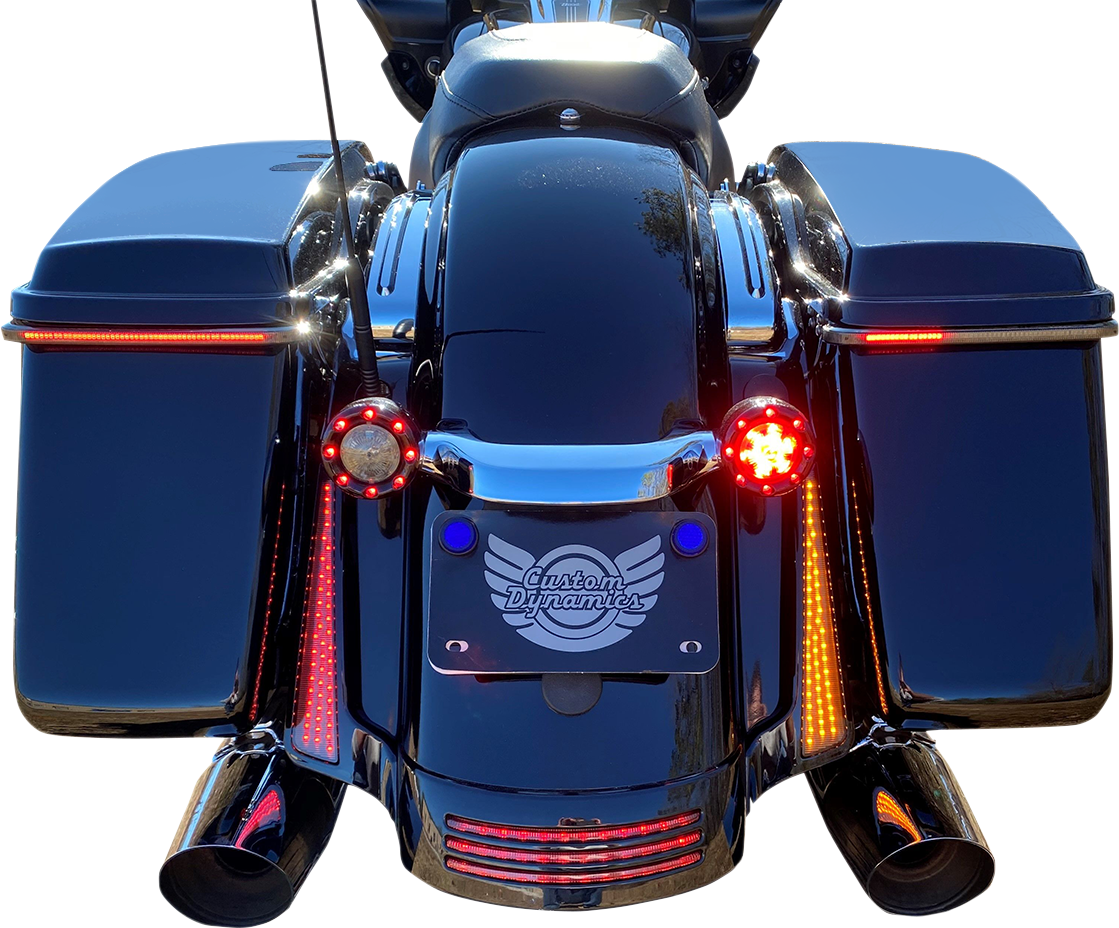 CUSTOM DYNAMICS Panel Lights - Chrome - Smoke Lens CD-FASCIADCBCMC