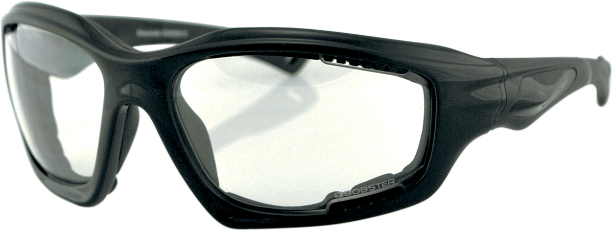 BOBSTER Desperado Sunglasses - Gloss Black - Clear Lens EDES001C