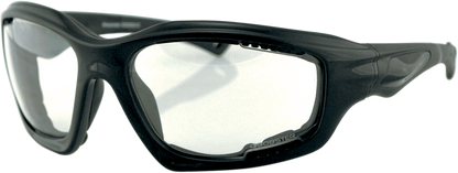 BOBSTER Desperado Sunglasses - Gloss Black - Clear Lens EDES001C