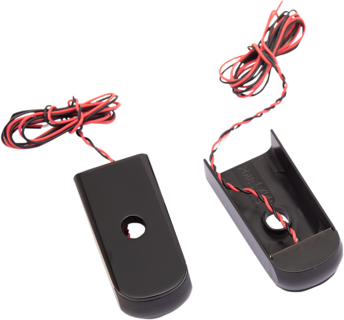 ALLOY ART Strut Light - LED - Smoke/Red Black SSL-SB-2B
