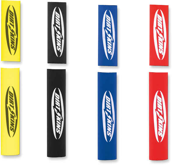 SCHAMPA & DIRT SKINS Fork Covers - 2 mm Neoprene - Black/White - Standard DSFRKSKN01-1