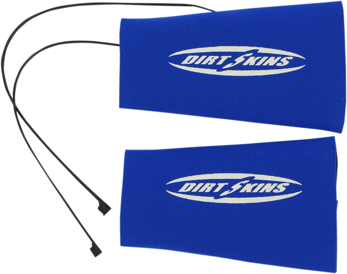 SCHAMPA & DIRT SKINS Fork Covers - 2 mm Neoprene - Blue/White - Standard DSFRKSKN01-2