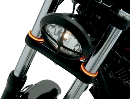 CUSTOM DYNAMICS WRAPZ® Fork Lights - 56 mm - Smoke Lens TW56AS