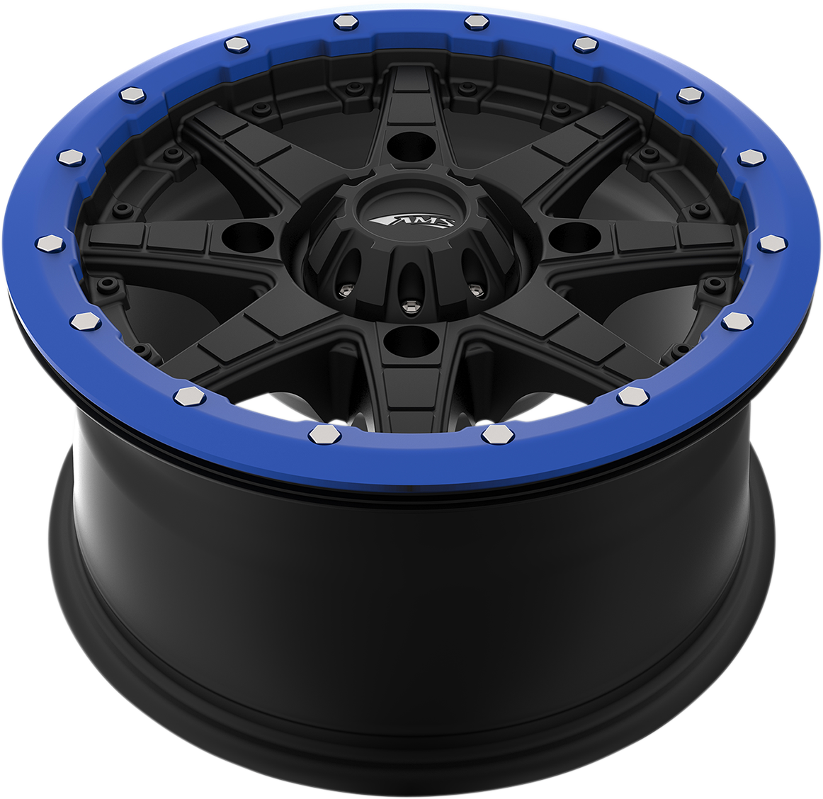 AMS Beadlock Ring - Replacement/Wheel - Roll'n 106 - Blue - 14" 14B03