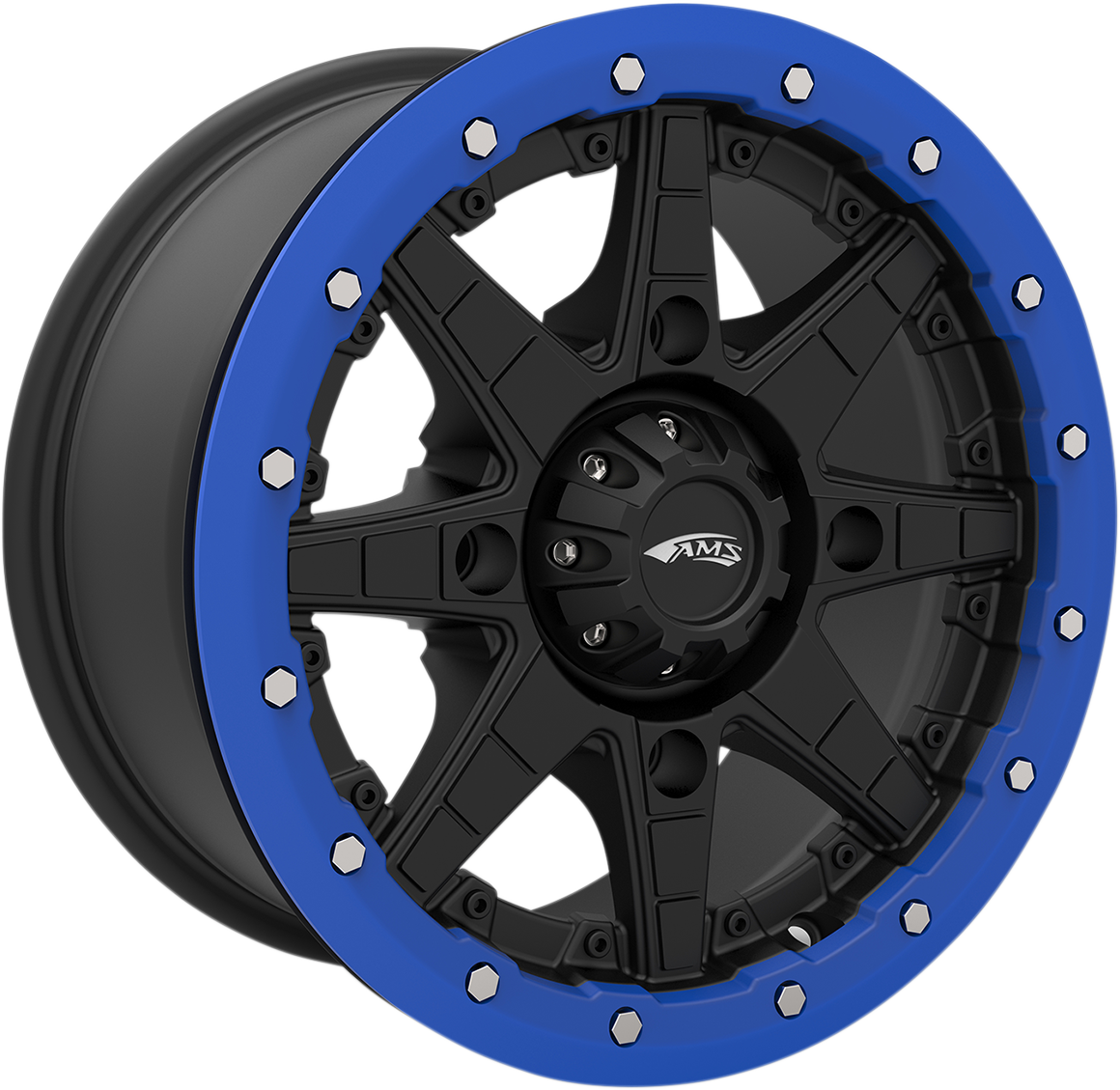 AMS Beadlock Ring - Replacement/Wheel - Roll'n 106 - Blue - 14" 14B03