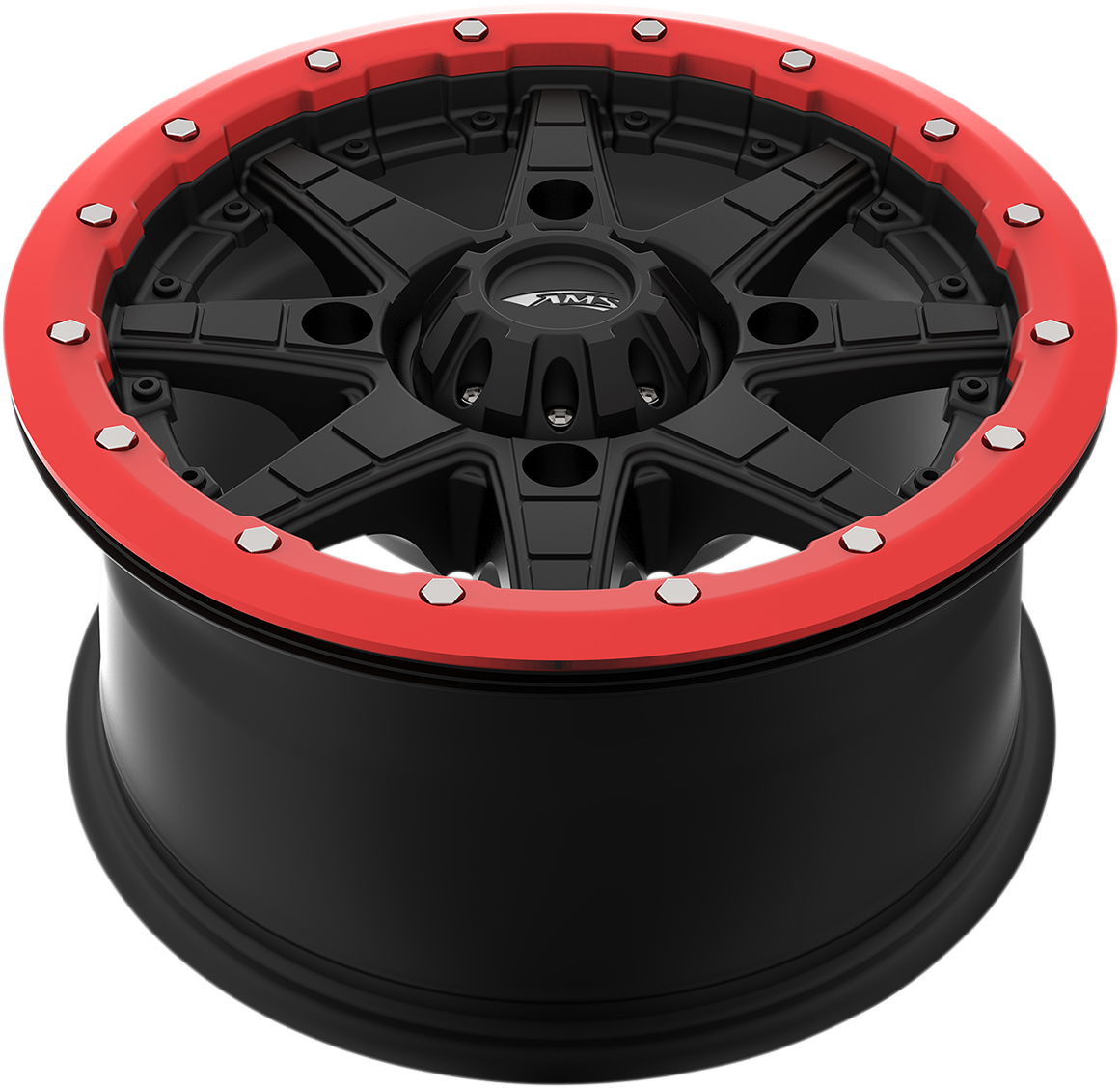 AMS Beadlock Ring - Replacement/Wheel - Roll'n 106 - Red - 14" 14B04