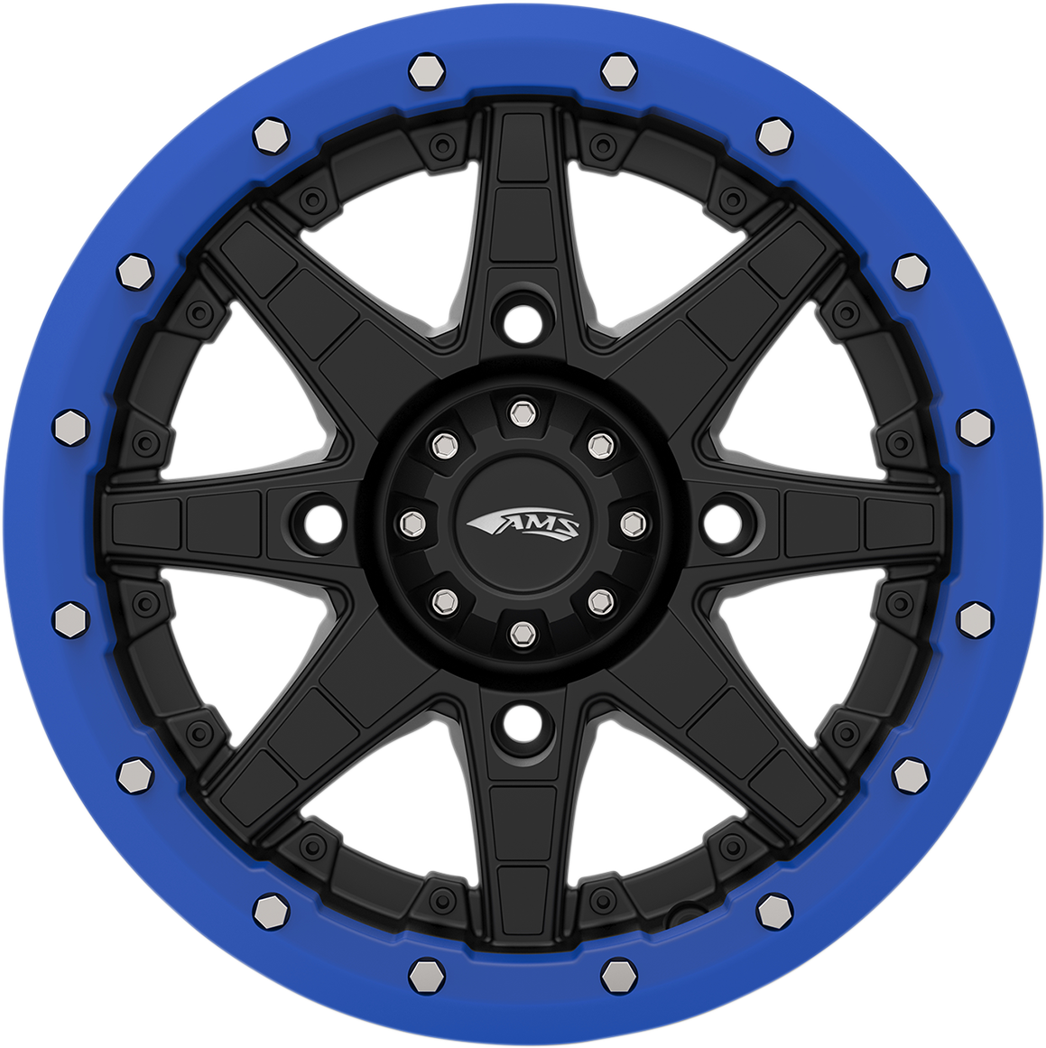 AMS Beadlock Ring - Replacement/Wheel - Roll'n 106 - Blue - 15" 15B03