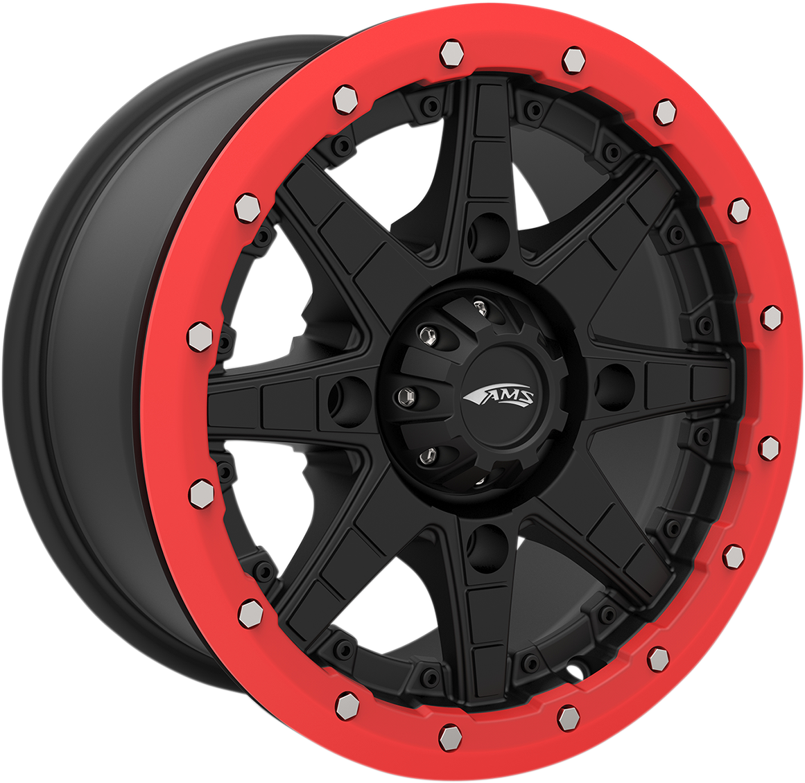 AMS Beadlock Ring - Replacement/Wheel - Roll'n 106 - Red - 15" 15B04