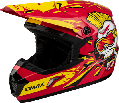 Youth Mx 46y Unstable Helmet Red/Yellow Yl