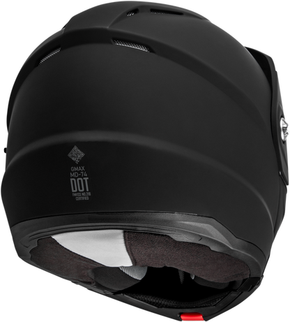 Md 74 Solid Helmets Matte Black Xl