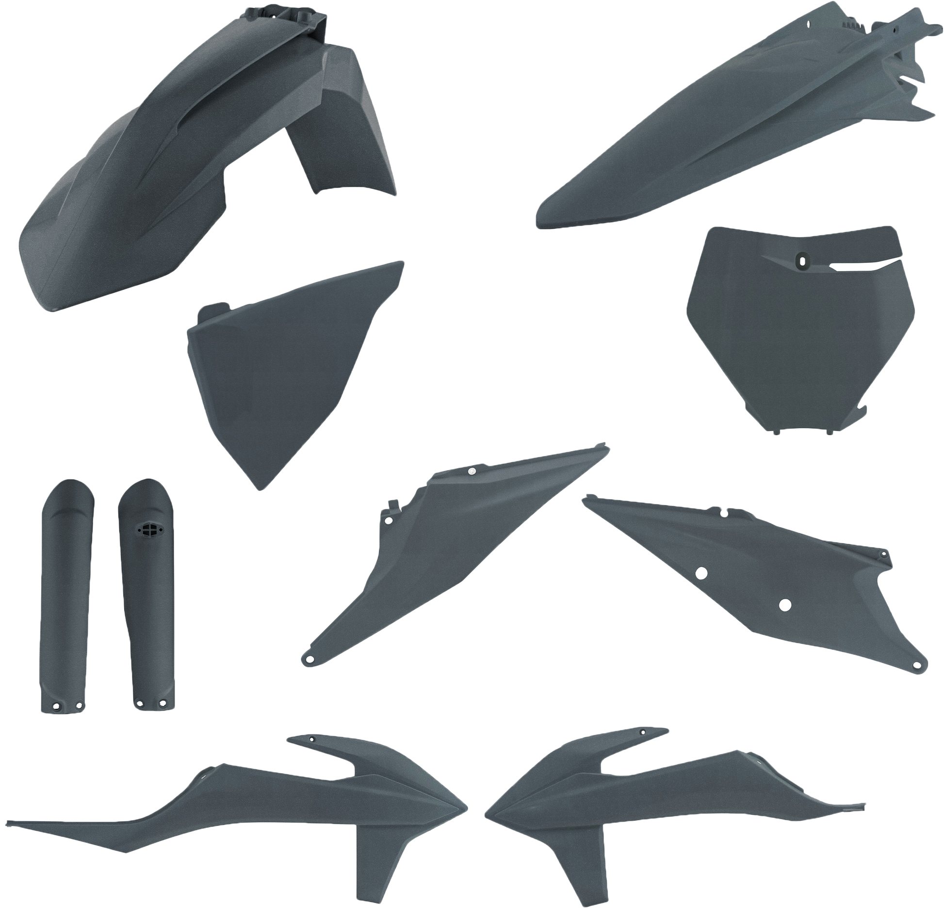 Full Plastic Kit Ktm Grey Metallic