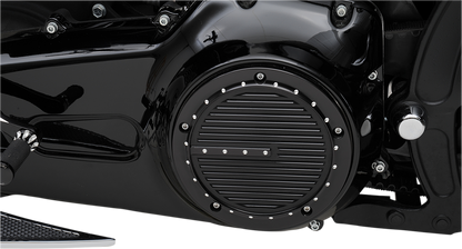 COVINGTONS Derby Cover - Dimpled - Black - Touring/Trike C1075-B