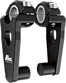 ROX SPEED FX Elite Pivoting Handlebar Risers for 7/8" and 1-1/8" Handlebars - 3-1/2" - Black 1R-P3SEK