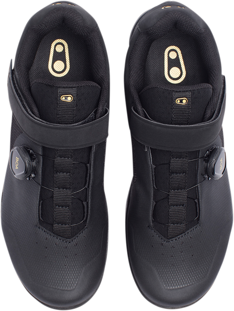 CRANKBROTHERS Mallet BOA® Clip-In Shoes - Black/Gold - US 12 MAB01080A-12.0