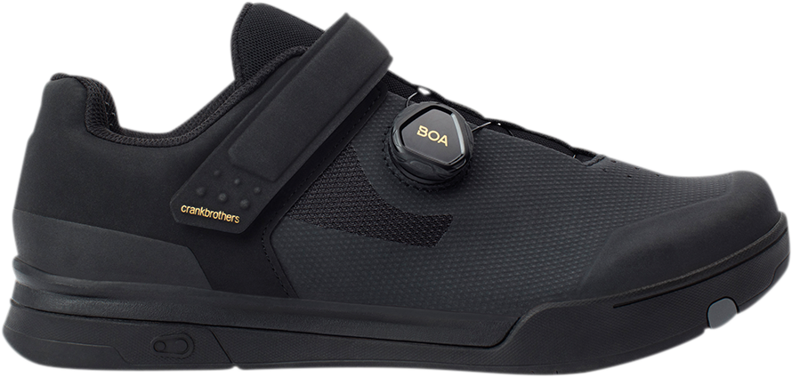 CRANKBROTHERS Mallet BOA® Clip-In Shoes - Black/Gold - US 13 MAB01080A-13.0
