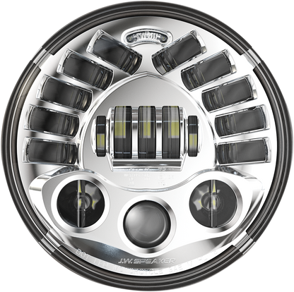 J.W. SPEAKER Adaptive 2 LED Headlight - 7" - Chrome 0555031