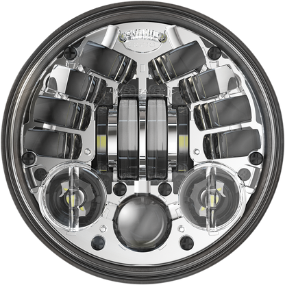 J.W. SPEAKER Adaptive 2 LED Headlight - 5-3/4" - Chrome 0555101