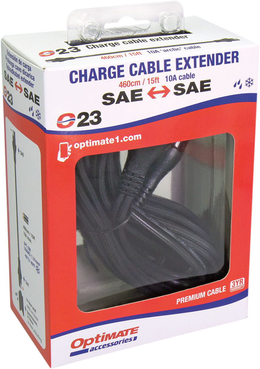 TECMATE 15' Extender - Charger Cable O-23