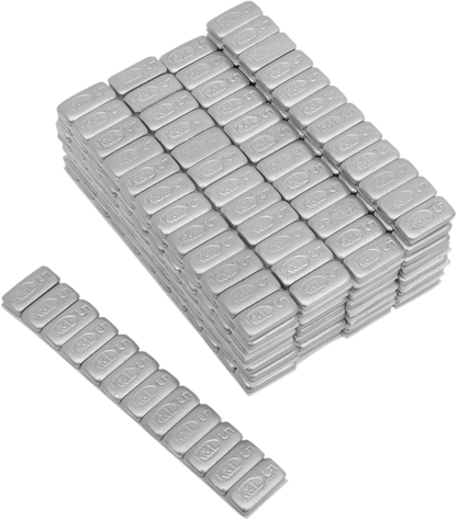 K&L SUPPLY Wheel Weights - Rectangle - Adhesive Stick-On - Silver - 36 Pack 32-2415