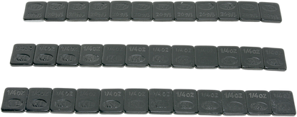 K&L SUPPLY Wheel Weights - Rectangle - Adhesive Stick-On - Black - 36 Pack 32-2428
