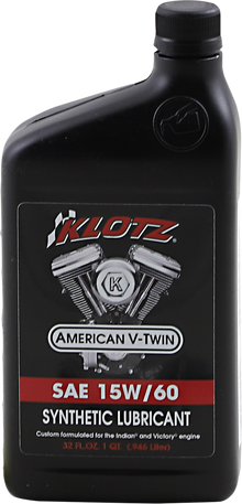 KLOTZ OIL V-Twin Synthetic Oil - 15W-60 - 1 U.S. quart KV-1560