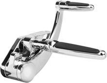 HAWG HALTERS Forward Control - '14+ FLH - Chrome - Standard - Folding Rubber Inlay Pegs - Solid Lever FCK-F14CS-FR
