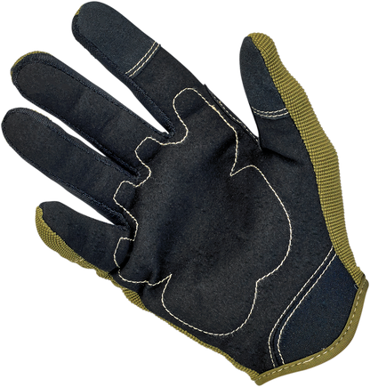 BILTWELL Moto Gloves - Olive/Black - 2XL 1501-0309-006