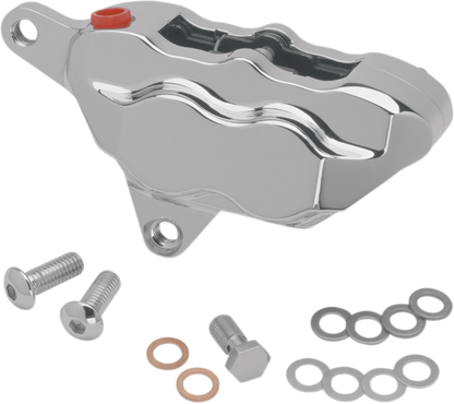 HAWG HALTERS 4-Piston Caliper - Front - Chrome LHSCC500