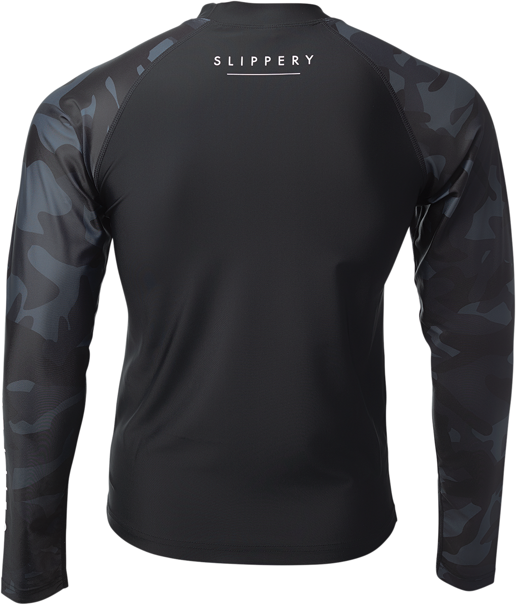 SLIPPERY Rashguard - Long-Sleeve - Black/Camo - XS 3250-0128