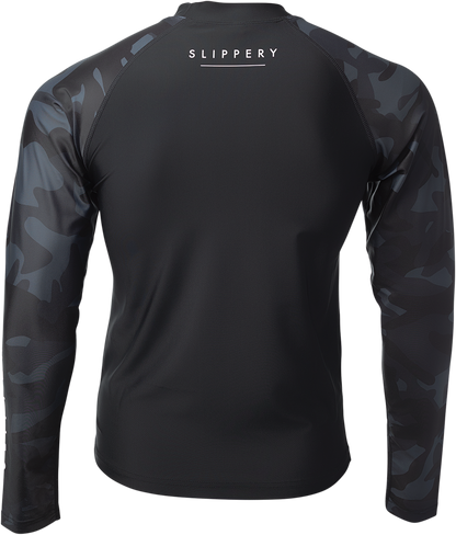 SLIPPERY Rashguard - Long-Sleeve - Black/Camo - XS 3250-0128