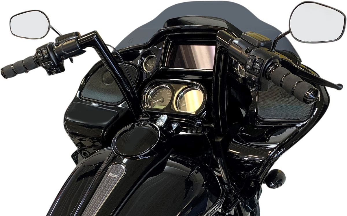FAT BAGGERS INC. 1-1/2" EZ Install Flat Top Handlebar - 12" - Black 606012-B