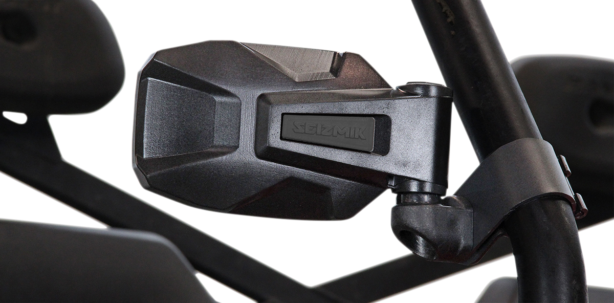 SEIZMIK Mirrors - Strike - Side View - Rectangle - Black - 1.75" ROPS - Pair 56-18091