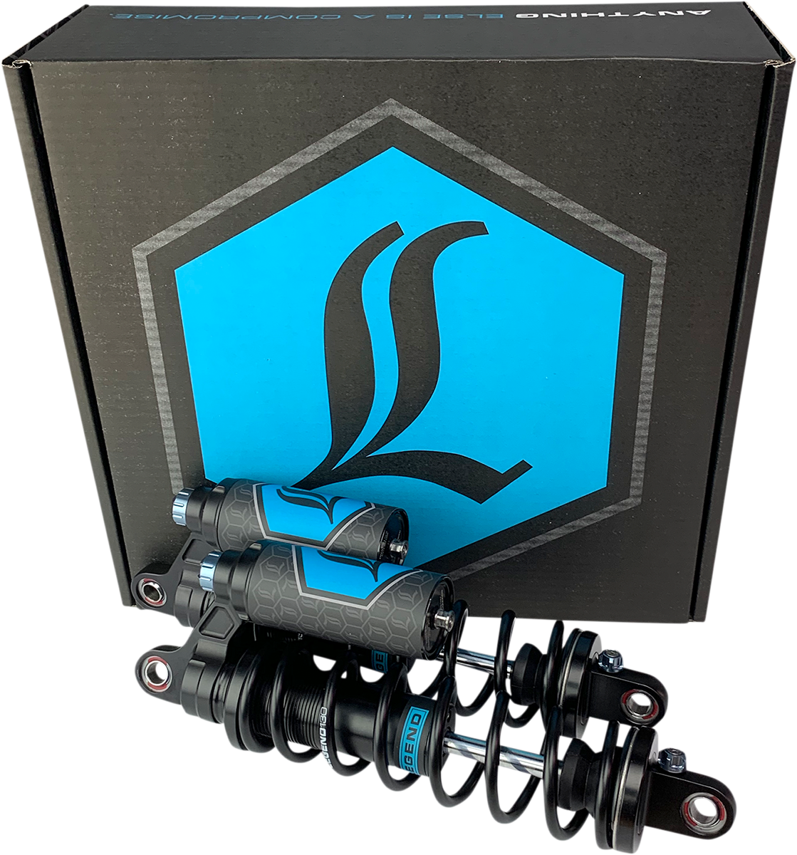 LEGEND SUSPENSION REVO ARC Piggyback Shocks - 13" - Heavy Duty - Black - '84-'00 FXR 1310-1899