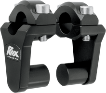 ROX SPEED FX Pivoting Handlebar Risers for 7/8" Bar Clamps - 2" - Black 1R-P2SS