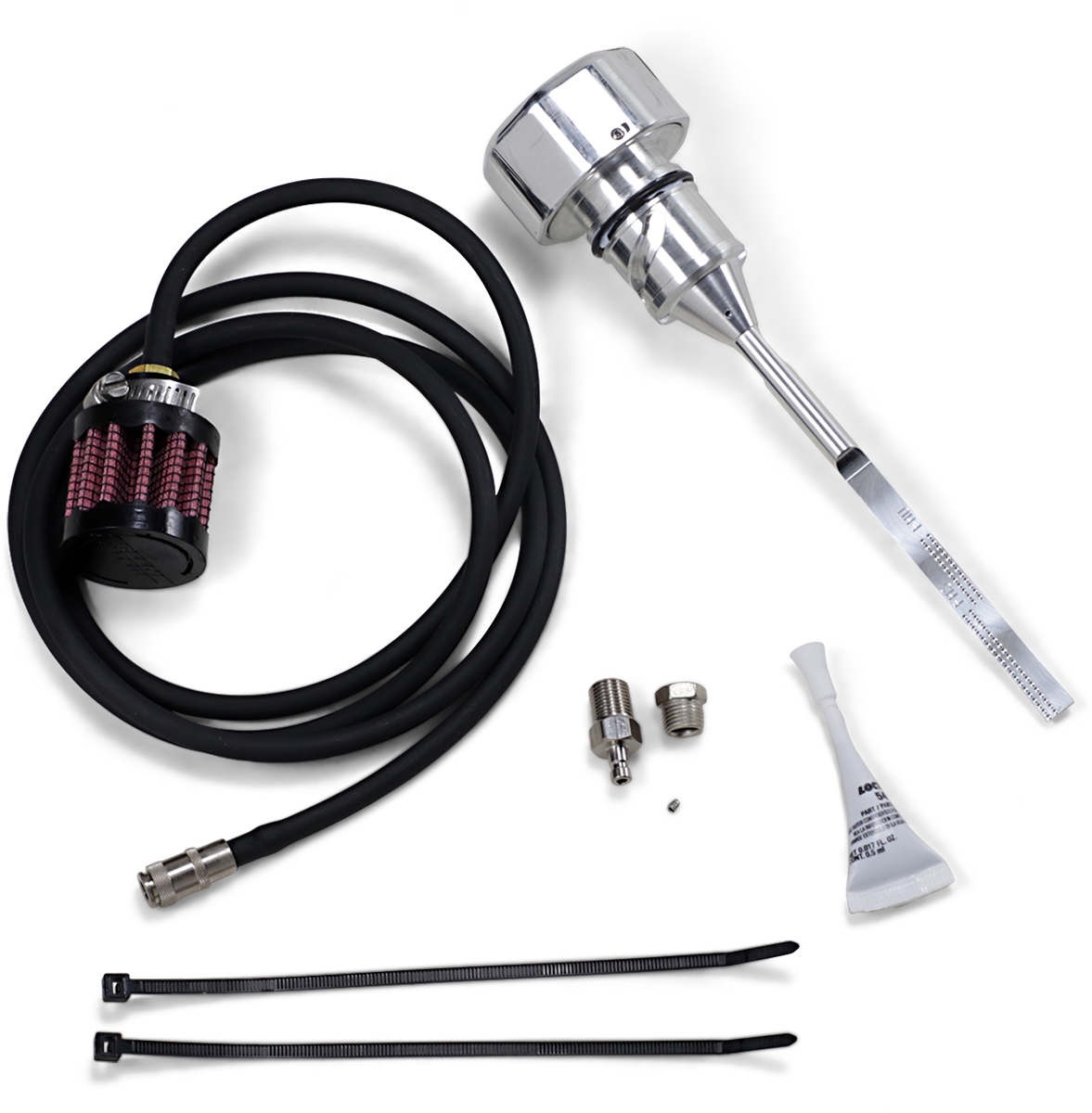 FEULING PARTS Vented Dipstick - Polished - M8 Softail 3085