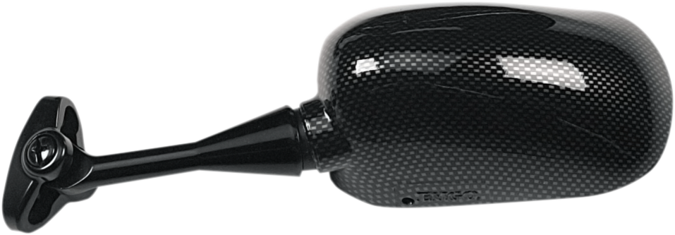 EMGO Mirror - Side View - Carbon Fiber - Rectangle - Left - Honda 20-87024