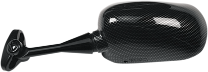 EMGO Mirror - Side View - Carbon Fiber - Rectangle - Left - Honda 20-87024
