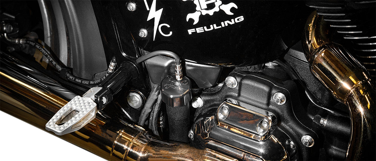 FEULING PARTS Vented Dipstick - Black - M8 Softail 3086