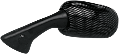 EMGO Mirror - Side View - Carbon Fiber - Rectangle - Left - Honda 20-87092