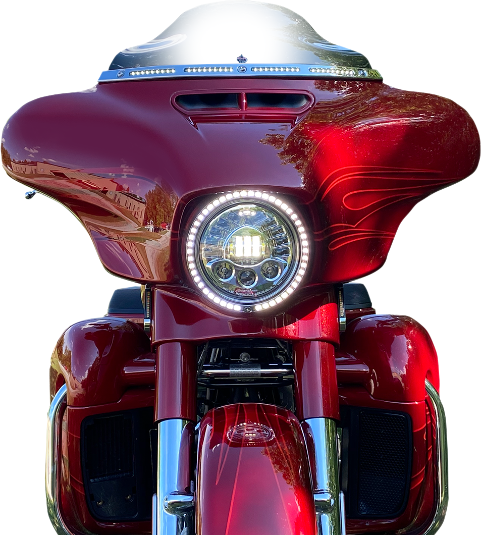 CUSTOM DYNAMICS Trim Ring - Sequential Turn Signal - Chrome PB-7TR-SEQ-1C