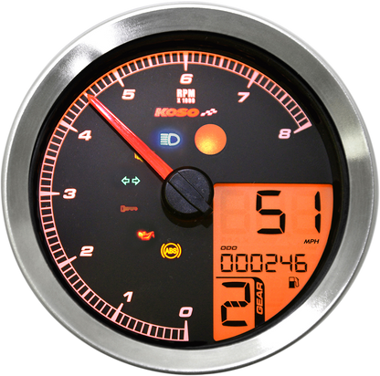 KOSO NORTH AMERICA TNT-B Multifunction Meter - Silver BA051300